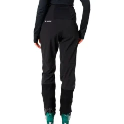 Pantaloni tecnici Vaude Women's Monviso Softshell Pants II Liblack