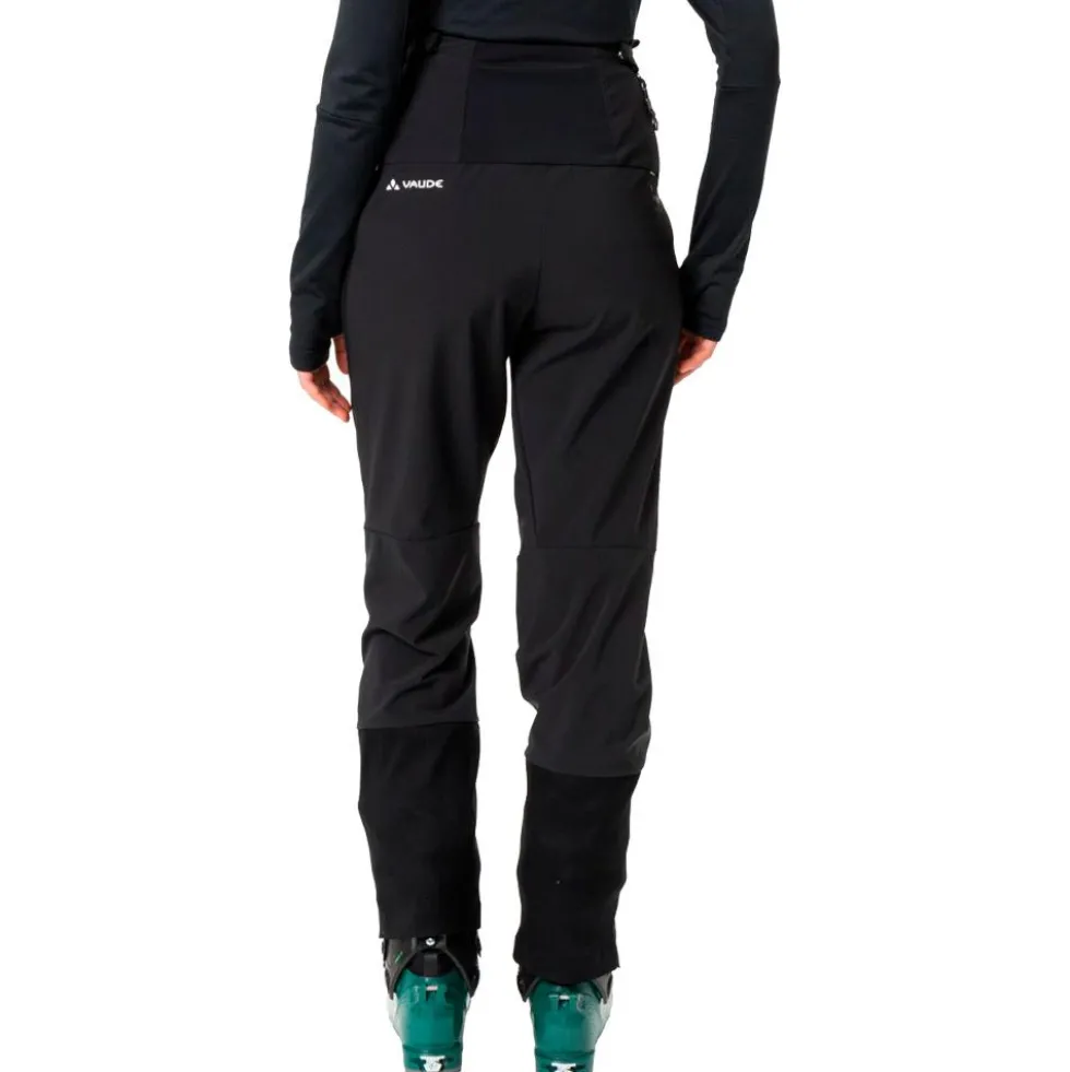 Pantaloni tecnici Vaude Women's Monviso Softshell Pants II Liblack