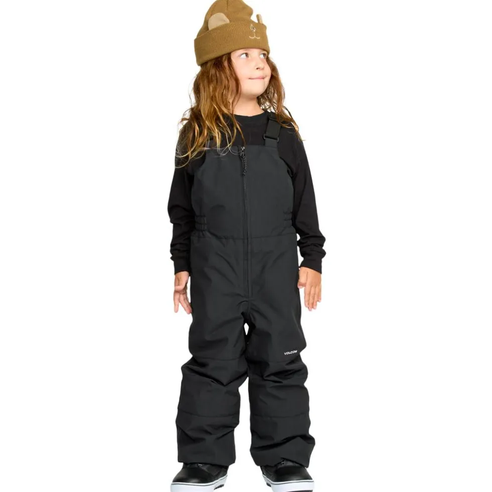 Pantaloni tecnici Volcom Little Flurry Bib Overall Black