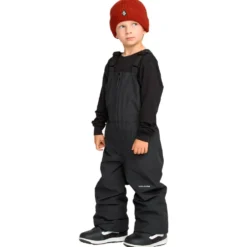 Pantaloni tecnici Volcom Little Flurry Bib Overall Black