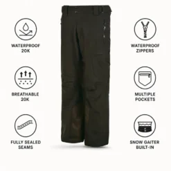 Pantaloni tecnici Watts Gostt Full Black