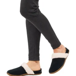 Pantofole Sorel Nakiska Slide II Black Natural