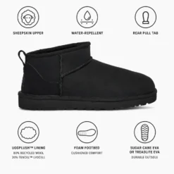 Pantofole UGG M Classic Ultra Mini Black
