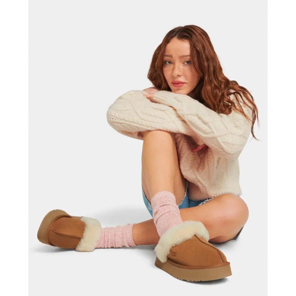 Pantofole UGG W Disquette Chestnut
