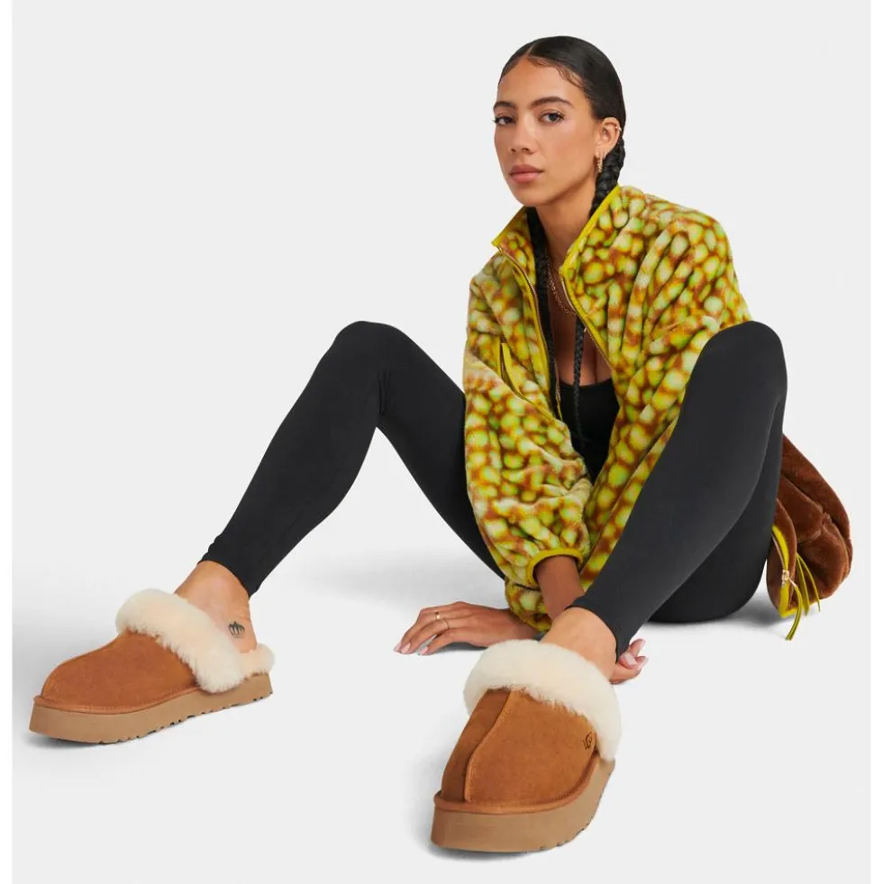 Pantofole UGG W Disquette Chestnut