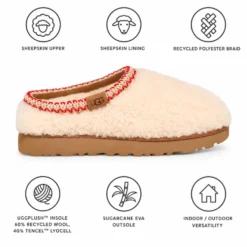 Pantofole UGG W Tasman Maxi Curly Natural