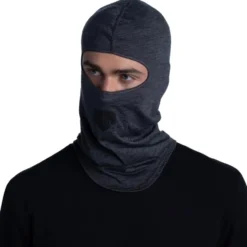 Passamontagna Buff Merino Lightweight Balaclava Solid Grey