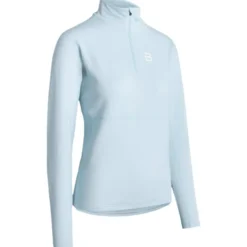 Pile Bjorn Daehlie Half Zip Pace Women Moonstone Blue