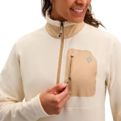 Pile Black Diamond W's Rift Half Zip Chalk Khaki