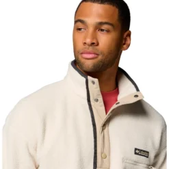 Pile Columbia Helvetia II Half Snap Fleece Chalk