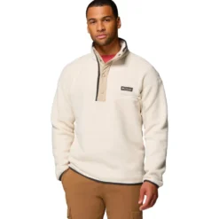 Pile Columbia Helvetia II Half Snap Fleece Chalk