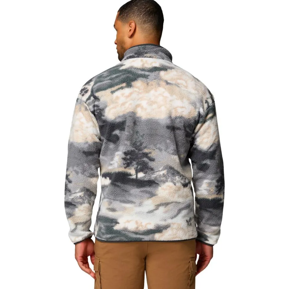 Pile Columbia Helvetia II Printed Half Snap Fleece Shark Dreaming