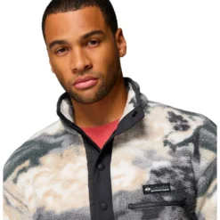 Pile Columbia Helvetia II Printed Half Snap Fleece Shark Dreaming