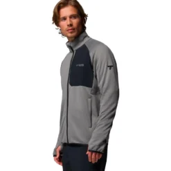 Pile Columbia Triple Canyon Grid Fleece Fz II City Grey