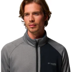 Pile Columbia Triple Canyon Grid Fleece Fz II City Grey