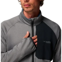 Pile Columbia Triple Canyon Grid Fleece Fz II City Grey