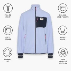 Pile Kari Traa Rothe Midlayer Pastel Light Blue