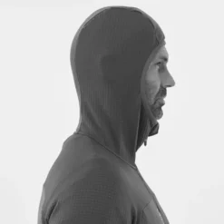 Pile Millet Fusion Grid Hoodie Black Noir