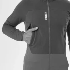 Pile Millet Fusion Grid Hoodie Black Noir