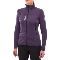 Pile Millet Fusion Grid Jkt W Purple Velvet