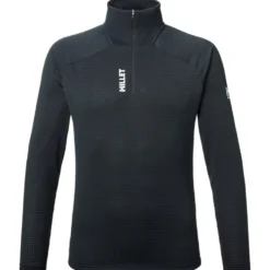 Pile Millet Parmelan Light Fleece 1/2 Zip Black