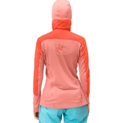 Pile Norrona Lofoten Thermal Pro Hood W's Orange Alert Peach Amber