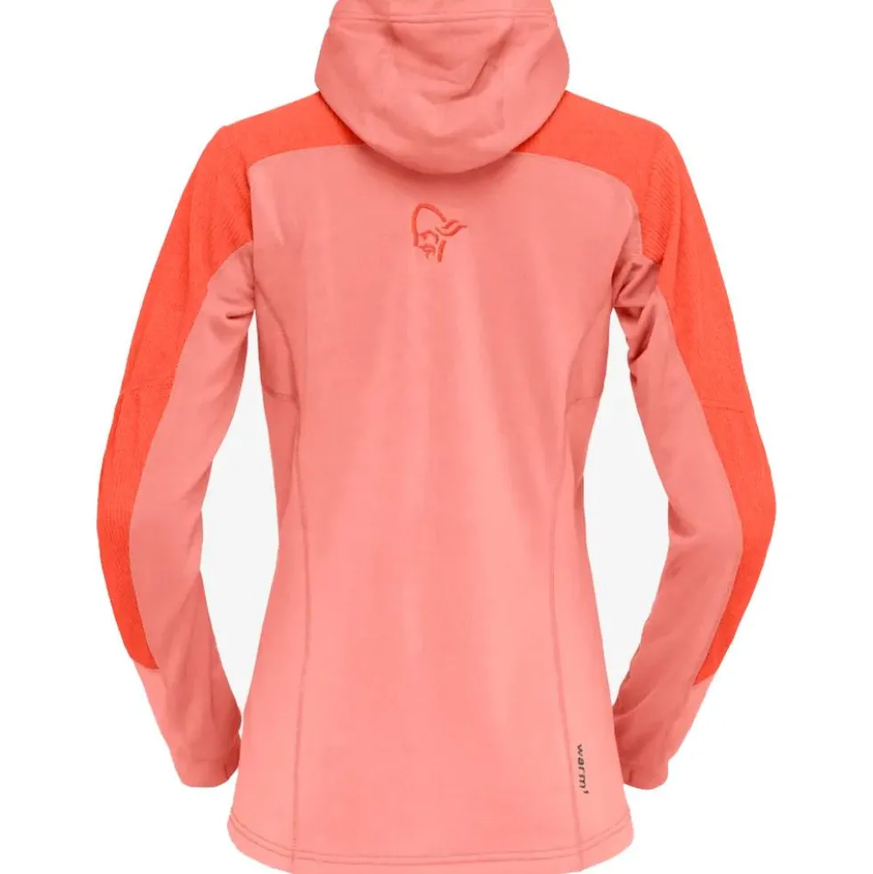 Pile Norrona Lofoten Thermal Pro Hood W's Orange Alert Peach Amber