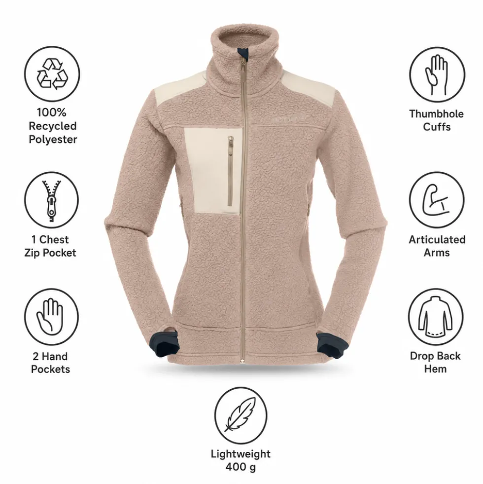 Pile Norrona Trollveggen Thermal Pro Jkt W Winter Twig