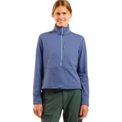 Pile Odlo Grid Fleece W's Blue Heron Melange