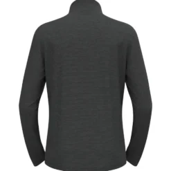 Pile Odlo Roy Mid Layer 1/2 Zip Shale Grey Black Stripes