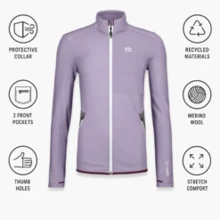 Pile Ortovox Fleece Jacket W Lush Lavender