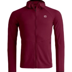 Pile Ortovox Fleece Light Grid Red Malbec