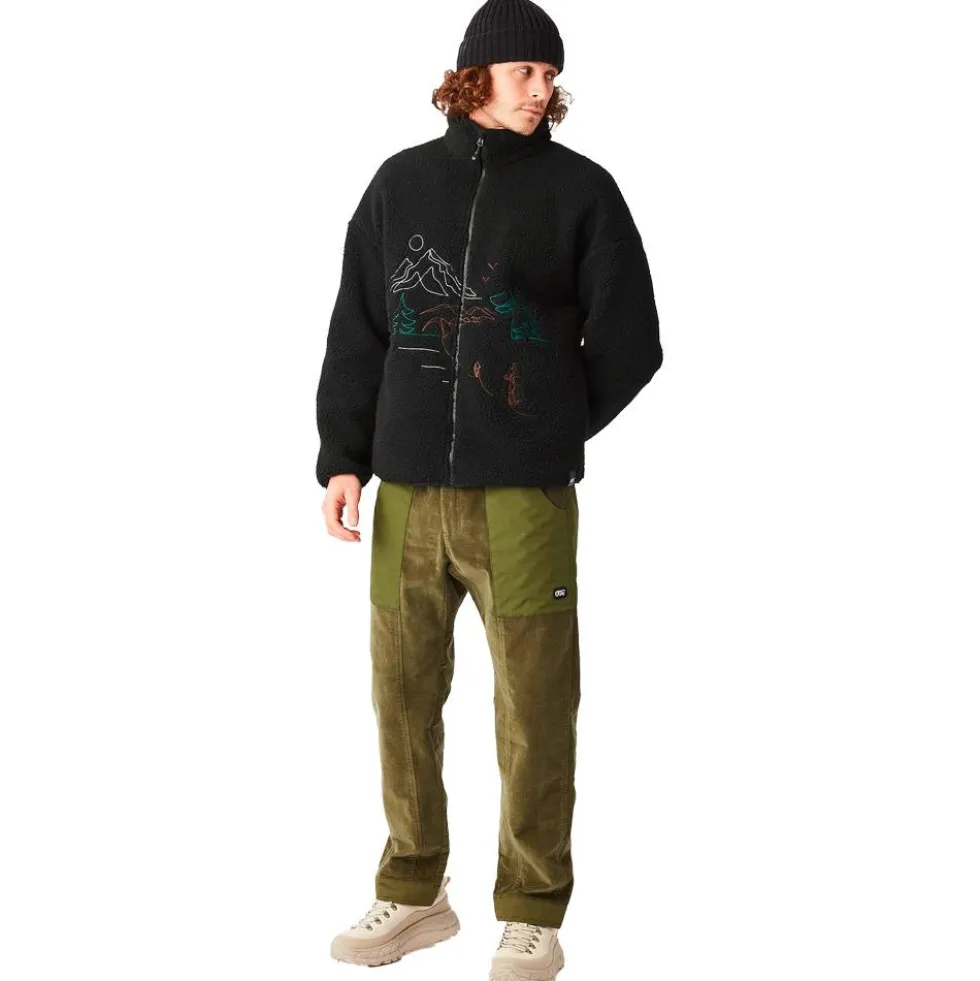 Pile Picture Hafdals Embroidered Zip Black