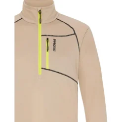 Pile Protest Prtkody 1/4 Zip Active Top BambooBeige