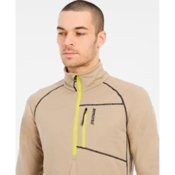 Pile Protest Prtkody 1/4 Zip Active Top BambooBeige