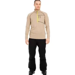 Pile Protest Prtkody 1/4 Zip Active Top BambooBeige