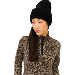 Pile Protest PrtRefuzzy 1/4 Zip Active Top True Black