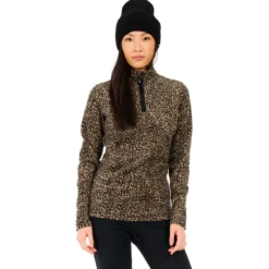 Pile Protest PrtRefuzzy 1/4 Zip Active Top True Black