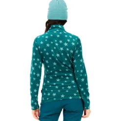 Pile Protest PrtRefuzzy 1/4 Zip Active Top Rainstorm Blue