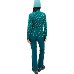 Pile Protest PrtRefuzzy 1/4 Zip Active Top Rainstorm Blue