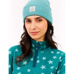 Pile Protest PrtRefuzzy 1/4 Zip Active Top Rainstorm Blue