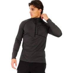Pile Protest PrtRekody 1/4 Zip Active Top Deep Grey