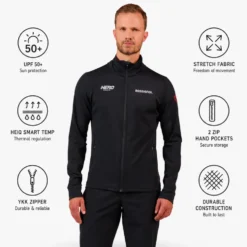 Pile Rossignol Hero Mid Layer Stretch Jacket Black
