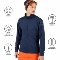 Pile Rossignol Mid Layer Stretch Jkt Dark Navy