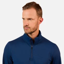 Pile Rossignol Mid Layer Stretch Half Zip Dark Navy