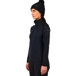 Pile Rossignol W Mid Layer Stretch Half Zip Black