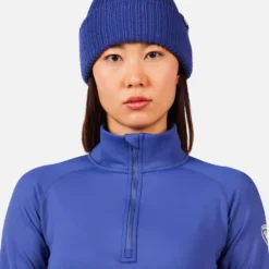 Pile Rossignol W Mid Layer Stretch Half Zip Future Blue