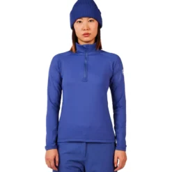 Pile Rossignol W Mid Layer Stretch Half Zip Future Blue