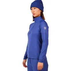 Pile Rossignol W Mid Layer Stretch Half Zip Future Blue