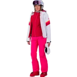 Pile Rossignol W's Strawpile Fleece Full Zip Ruby Red